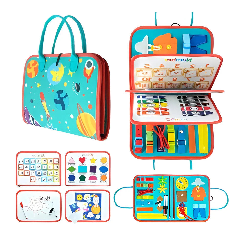 Toddler Sensory Board Interactive Travel-Friendly Screen-Free