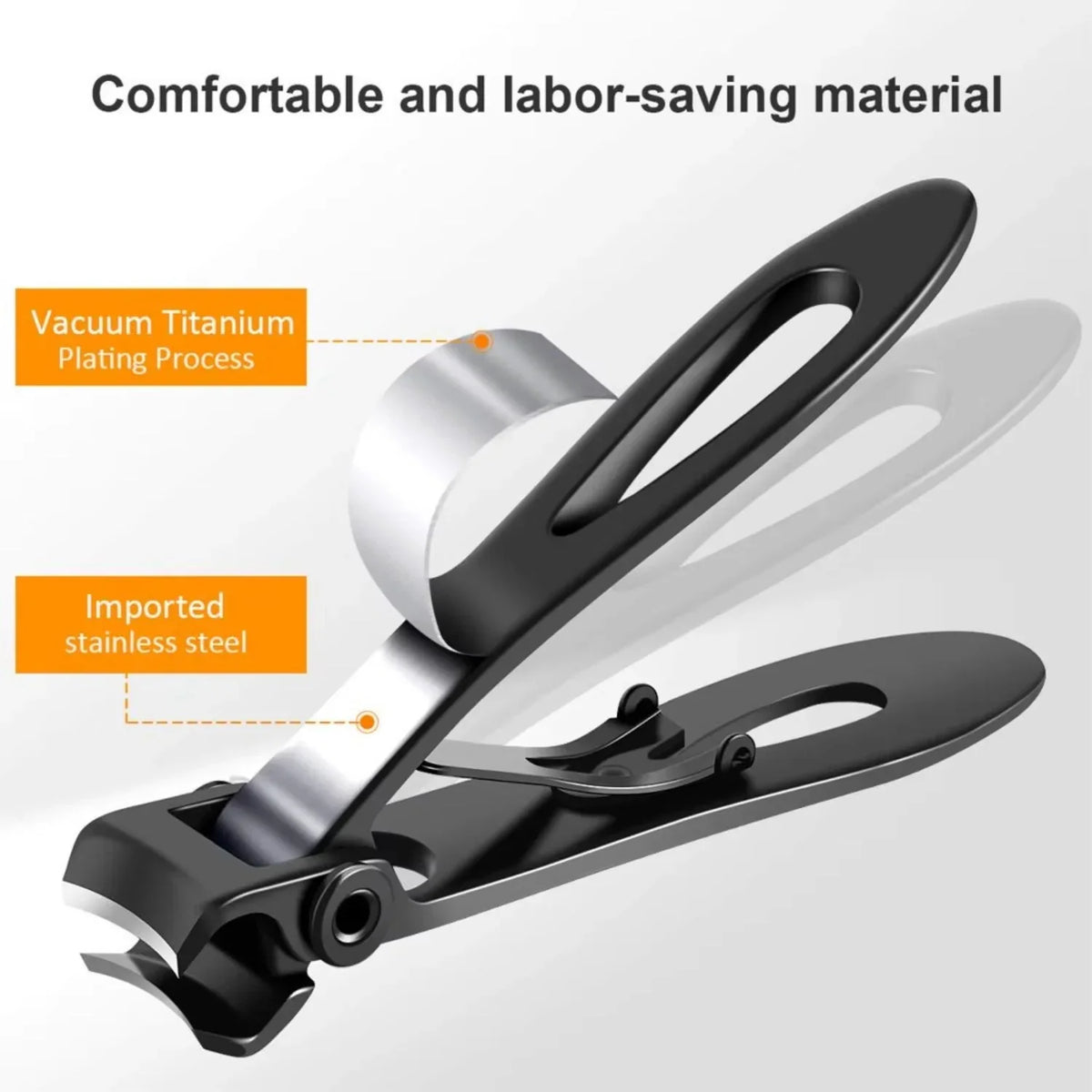 Toenail Clipper Extra-Wide Jaw Ergonomic Grip for Thick Nails