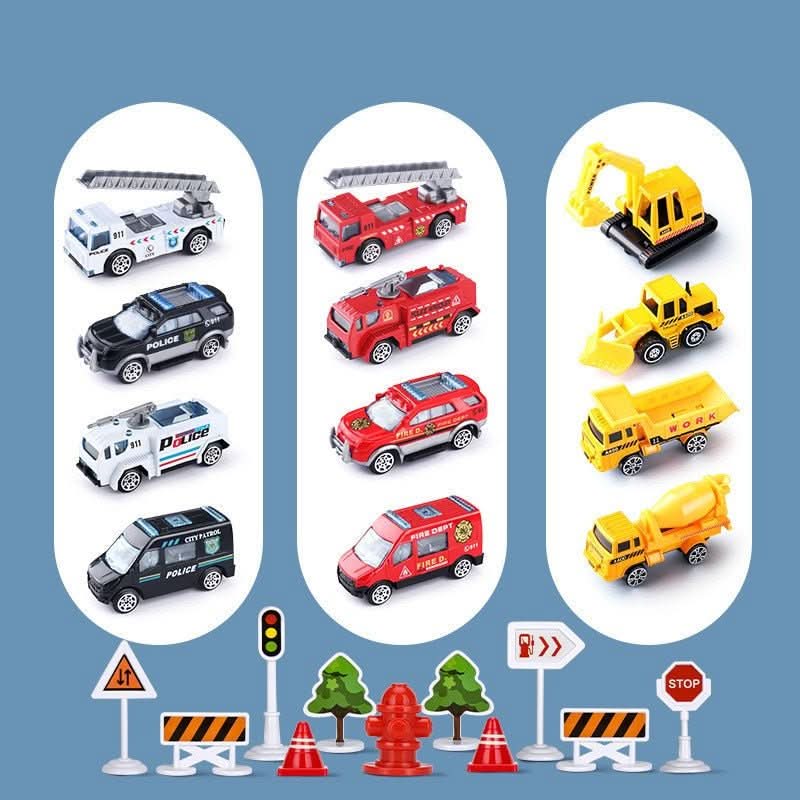Toy Airplane Playset Aircraft 3 Vehicles Accessory Set