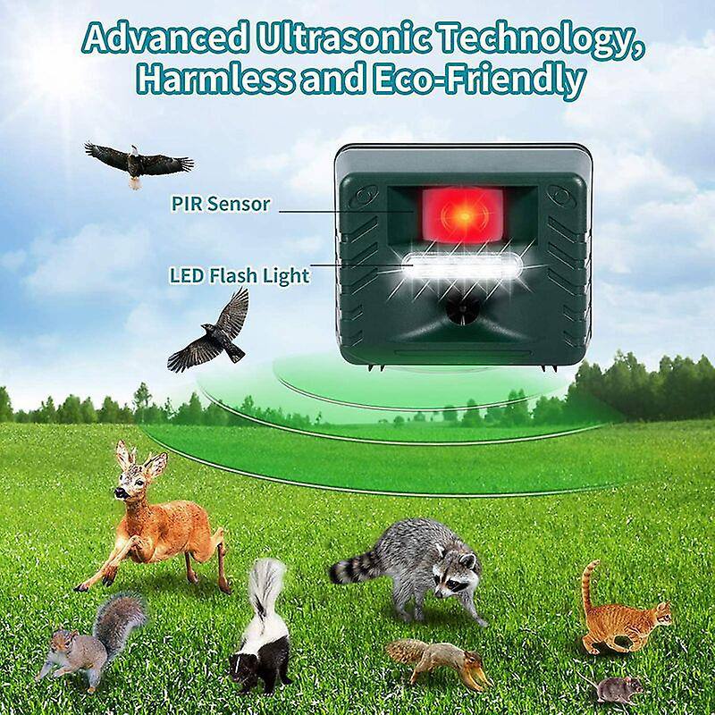 Ultrasonic Bird Repeller Weather-Resistant & Chemical-Free