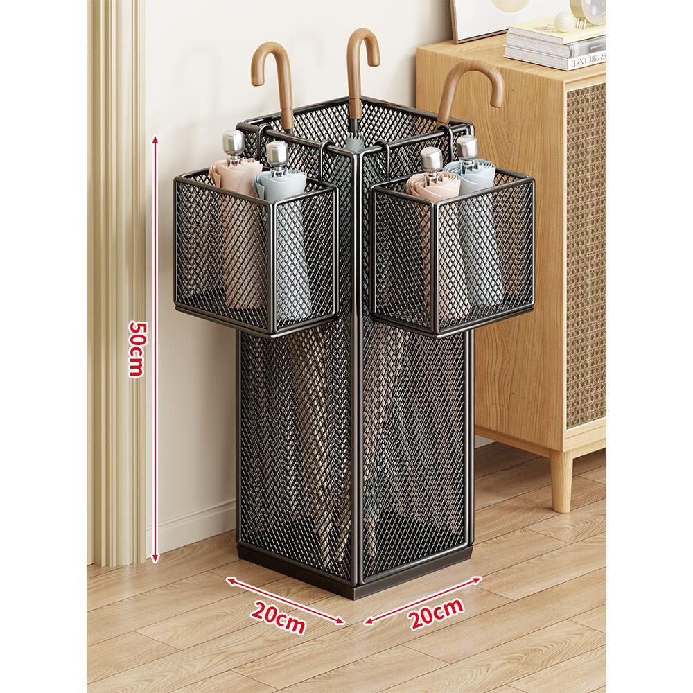 Umbrella Stand Ventilated Metal Mesh Space-Saving Storage