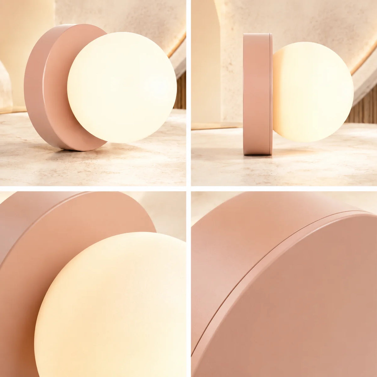 Wall & Ceiling Light Dual-Mount Frosted Glass