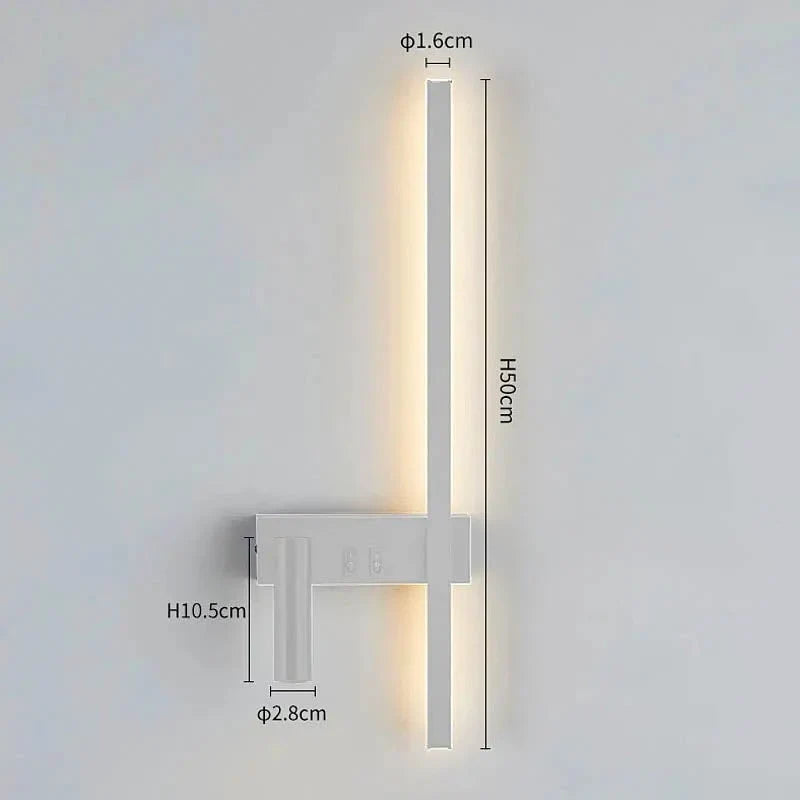 Wall Light Adjustable Swivel Head Integrated COB LED