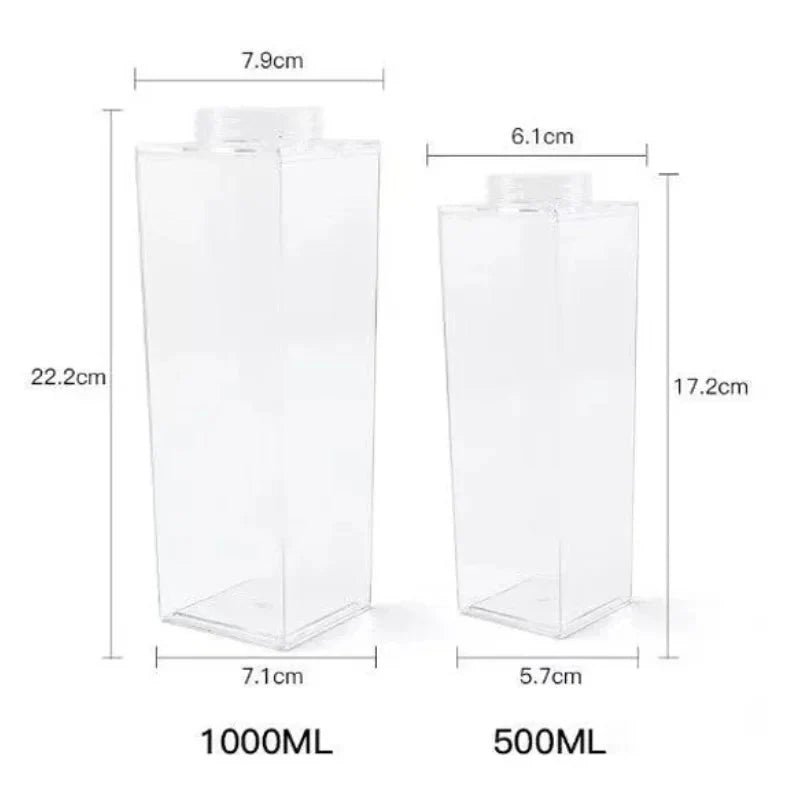 Water Bottle Milk Carton Leak-Proof Wide Mouth BPA-Free