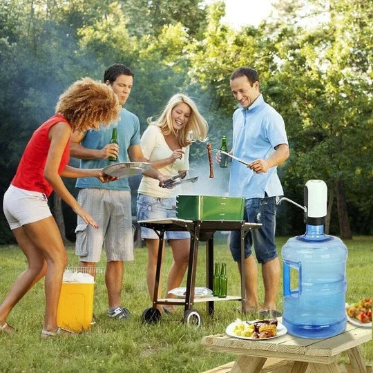 Water Dispenser Bottle-Mounted One-Touch USB-Rechargeable