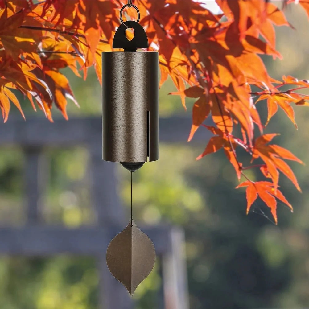 Wind Bell Steel Dual-Resonance Ash Wood Clapper