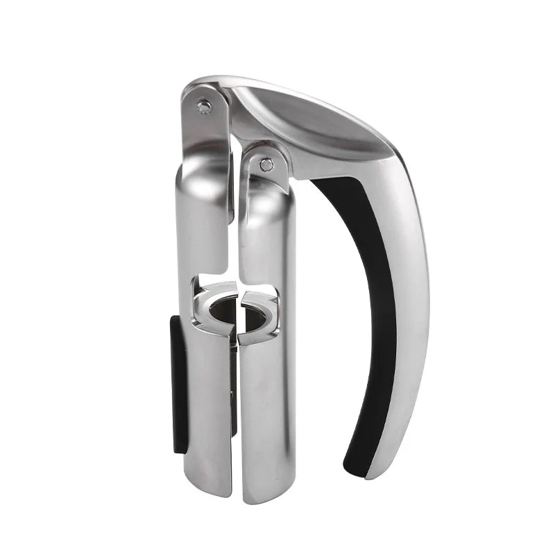 Wine Bottle Opener Lever-Action Stainless Steel With Foil Cutter