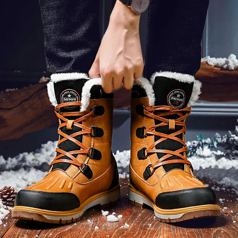 Winter Boots Faux Fur Lined Water-Repellent Non-Slip Soles