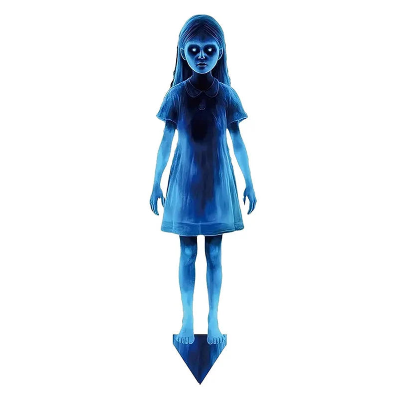 Yard Decoration Halloween Ghost Girl Metal Weather-Resistant