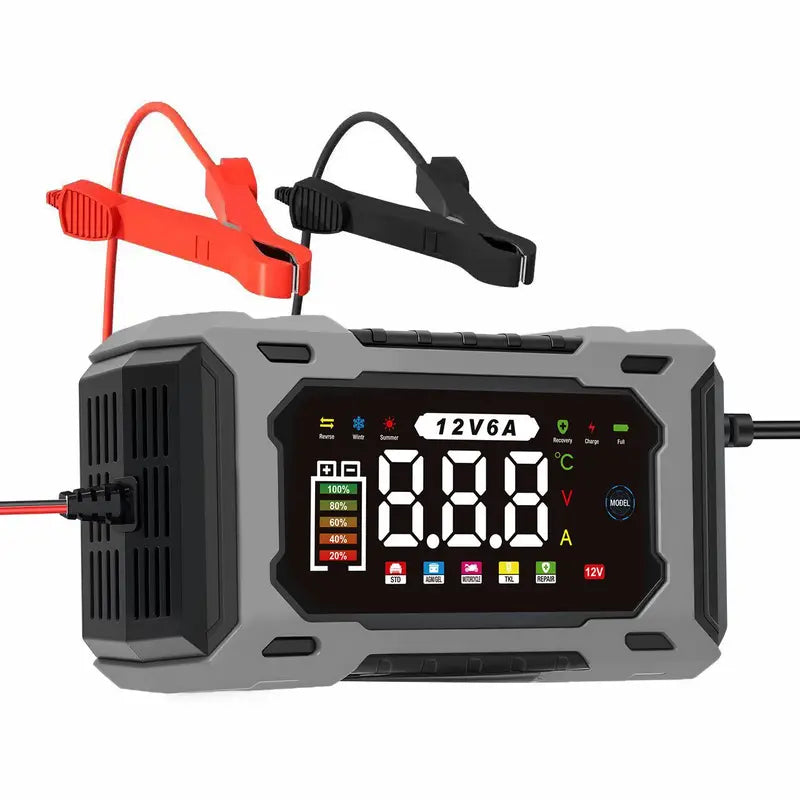 12V Battery Charger Digital Display Four Charging Modes