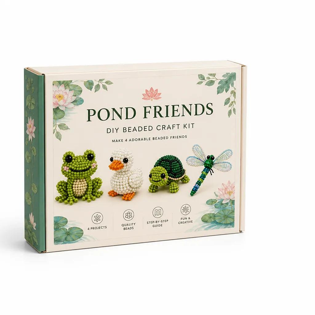 3D Animal Bead Craft Kit Pre-Sorted Beads Tools Included