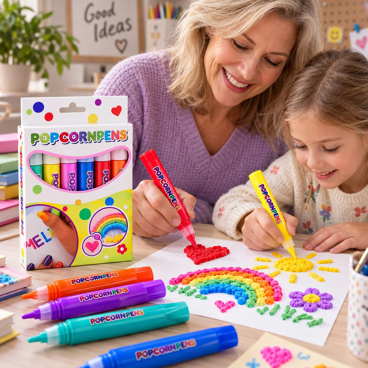 3D Effect Pens Heat-Activated Set of 6