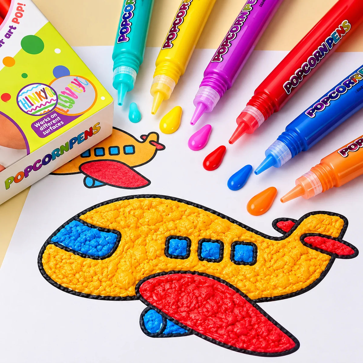 3D Effect Pens Heat-Activated Set of 6