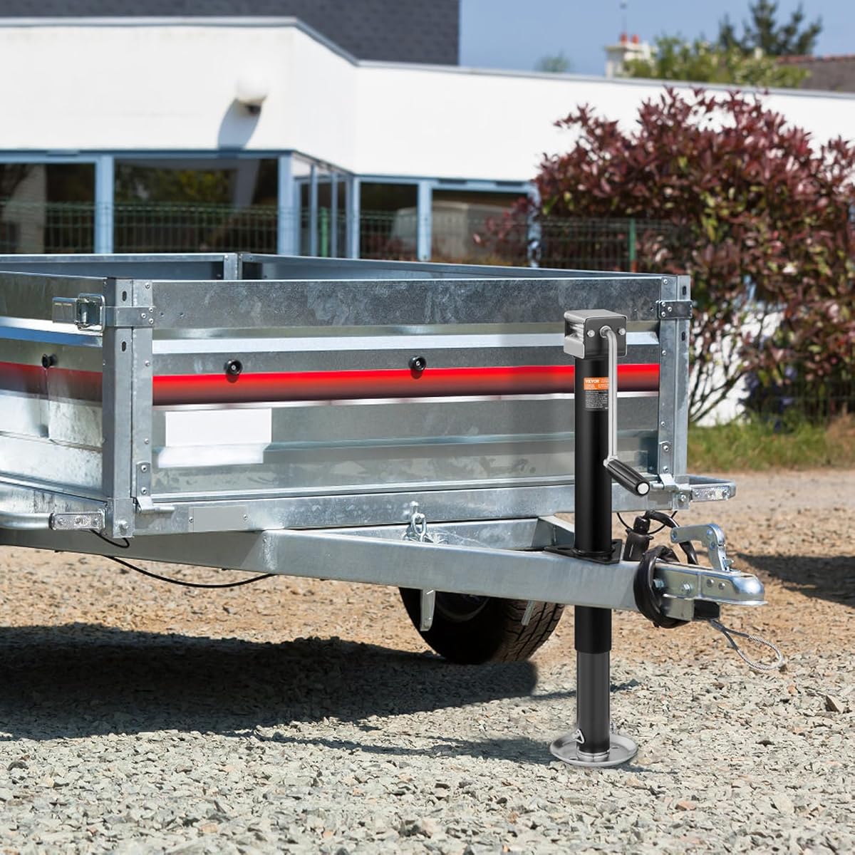 A-Frame Trailer Jack 5,000 lb Capacity Drop Leg Zinc-Plated Finish