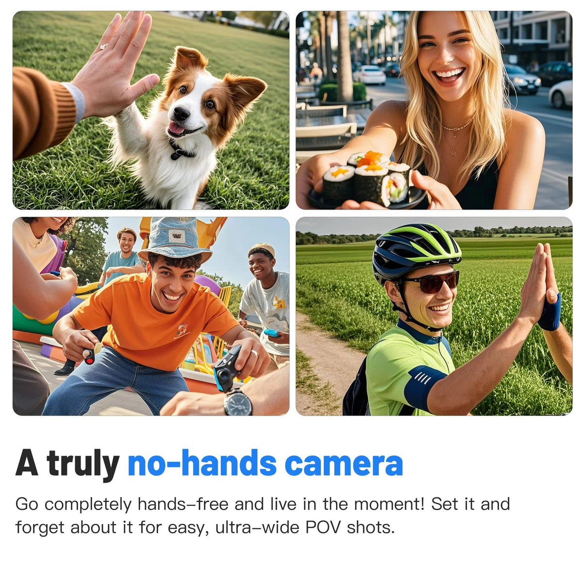 Action Camera 4K Rotating Clip Waterproof Case