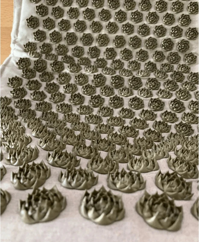 Acupressure Mat Set Cotton Surface Pillow & Carry Bag
