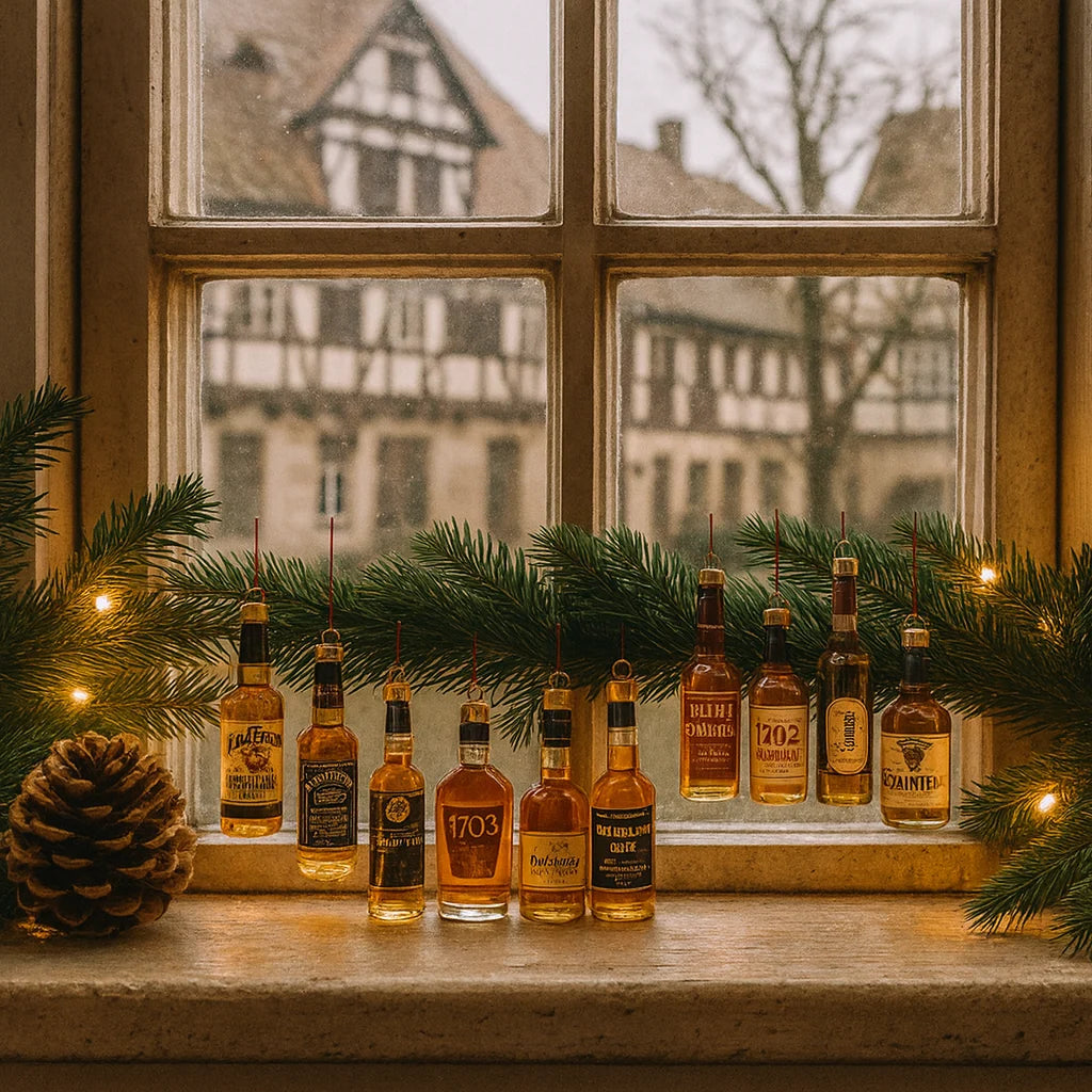 Advent Calendar 24-Day Acrylic Whiskey Bottle Replicas Reusable