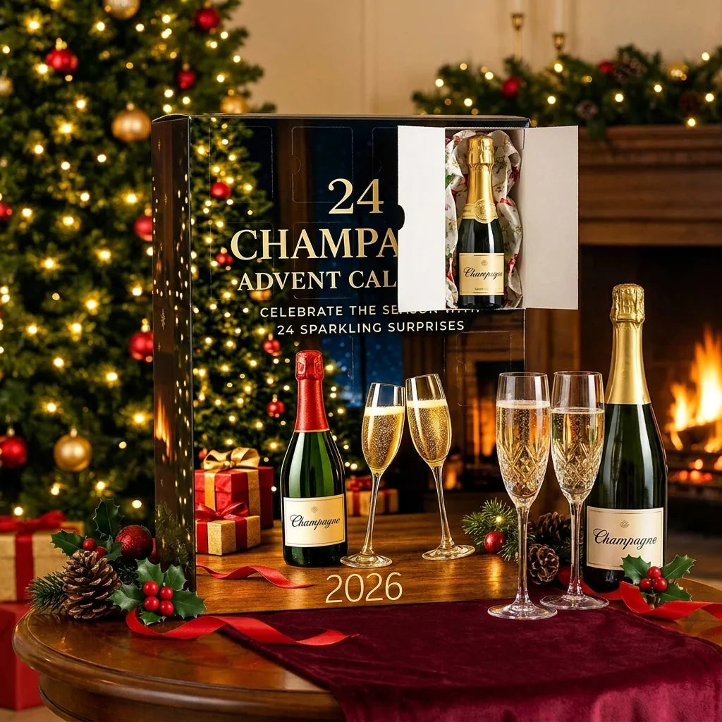 Advent Calendar 24-Day Countdown Miniature Bottle Ornaments