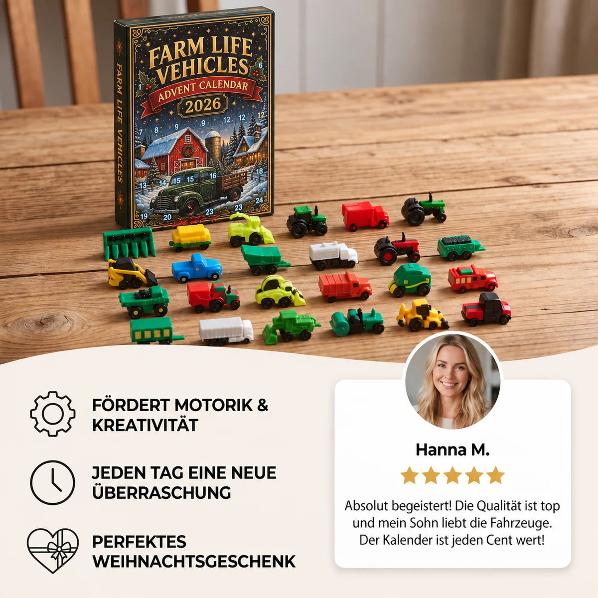 Advent Calendar 24-Day Farm Vehicle & Accessory Set