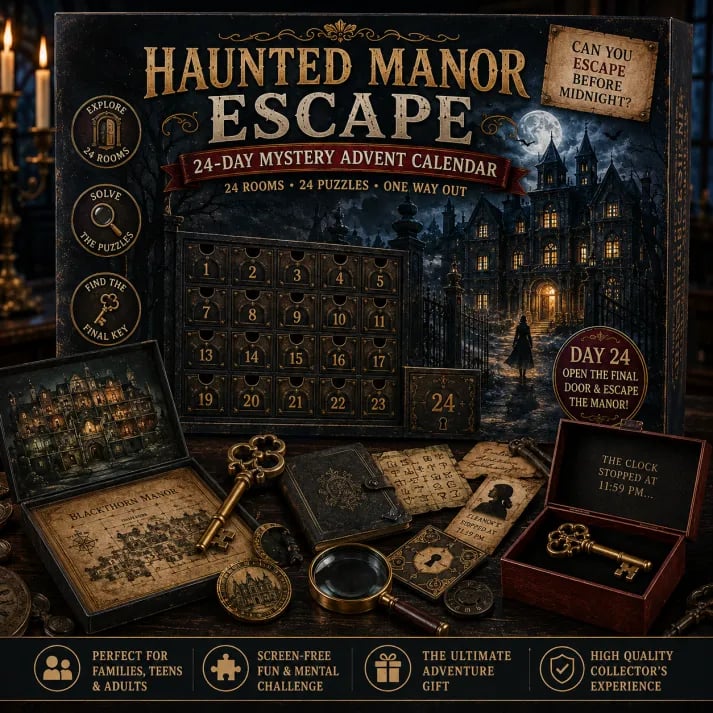 Advent Calendar 24-Day Screen-Free Puzzle Adventure