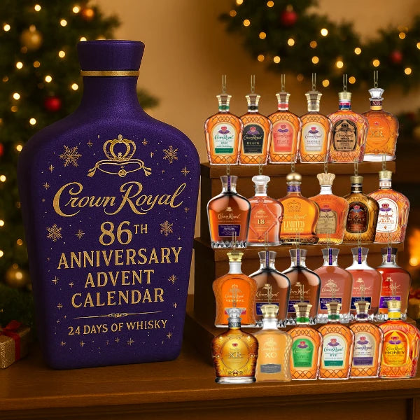 Advent Calendar 24 Decorative Mini Bottle Ornaments