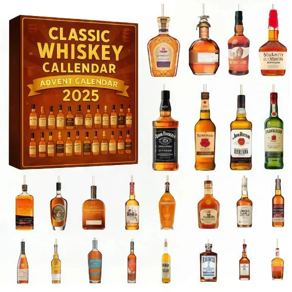 Advent Calendar 24 Decorative Mini Bottle Ornaments