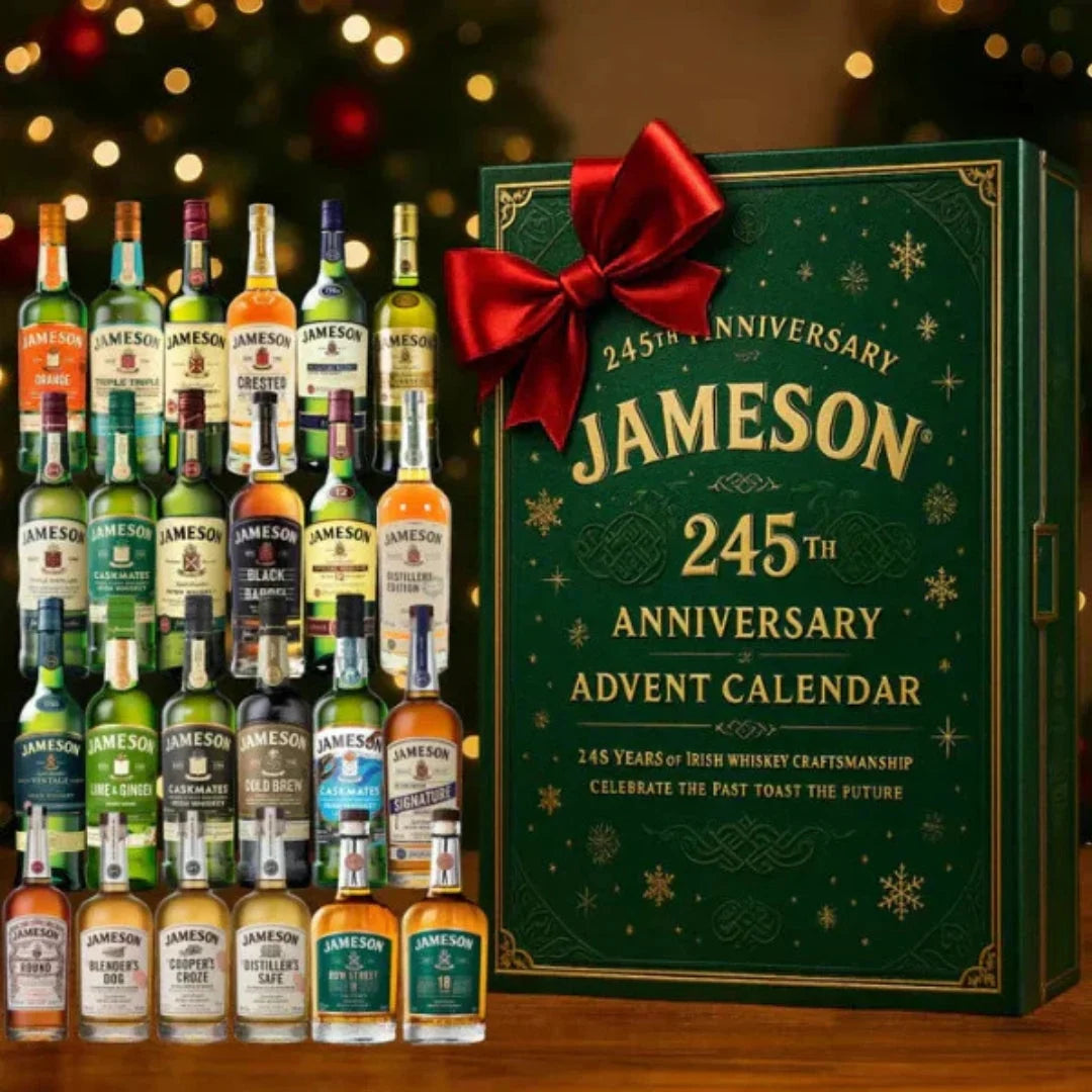 Advent Calendar 24 Mini Bottle Ornaments Numbered Compartments