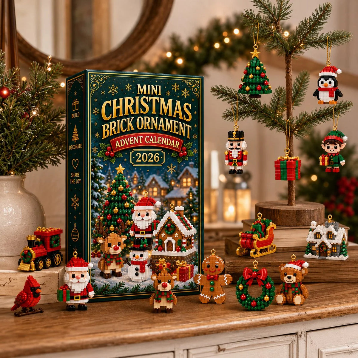 Advent Calendar 24 Mini Building Sets Hanging Loops