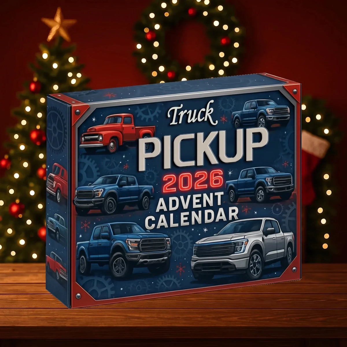 Advent Calendar 24 Miniature Pickup Trucks Collectible Set