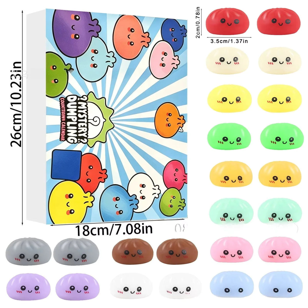 Advent Calendar 24 Slow-Rising Foam Squishy Toys
