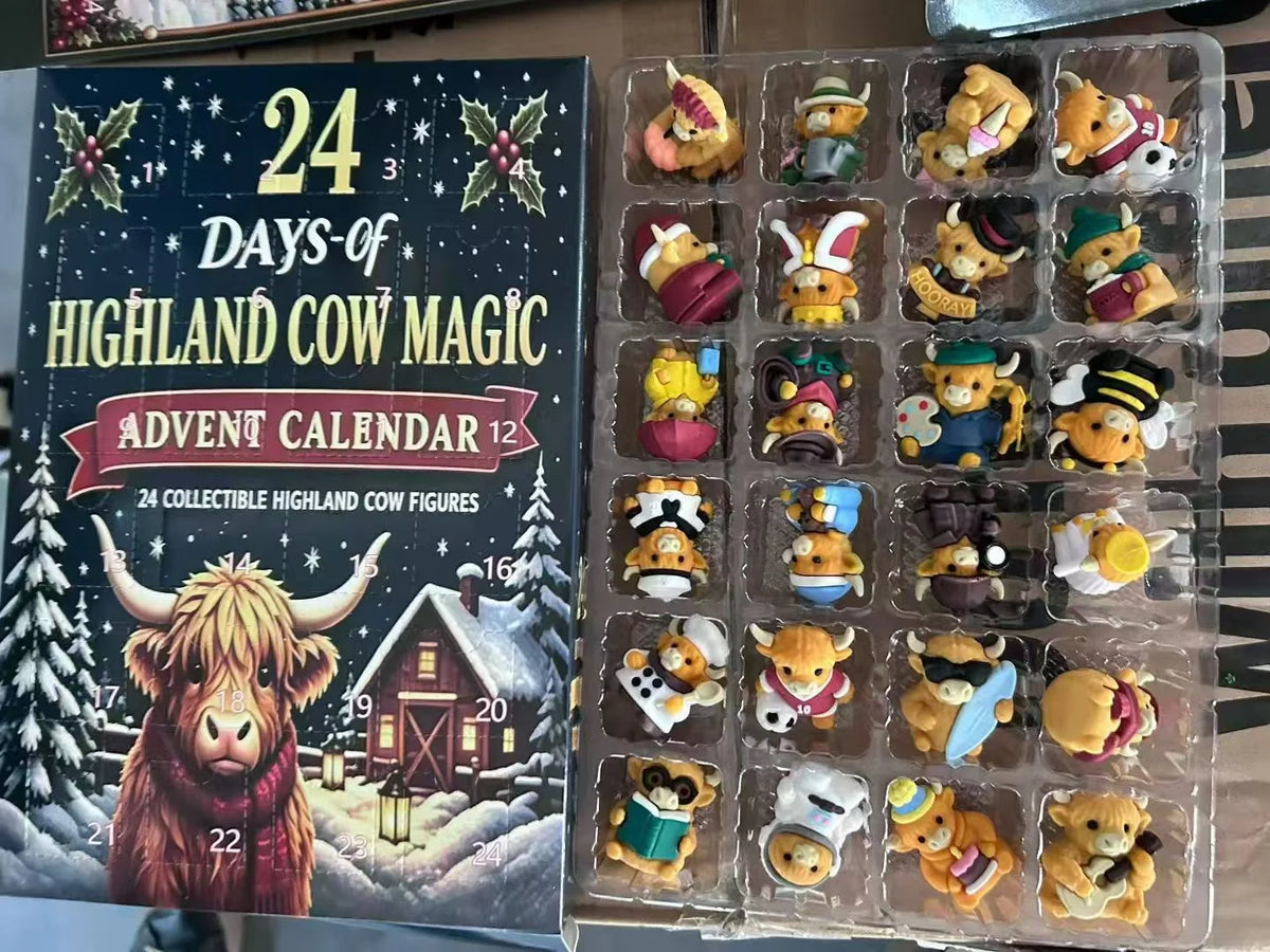 Advent Calendar 24 Squeeze Figures TPR Stress Relief