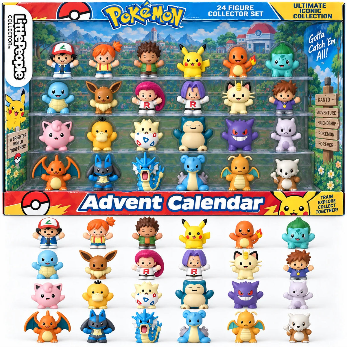 Advent Calendar Acrylic 24-Day Hanging or Standing Display