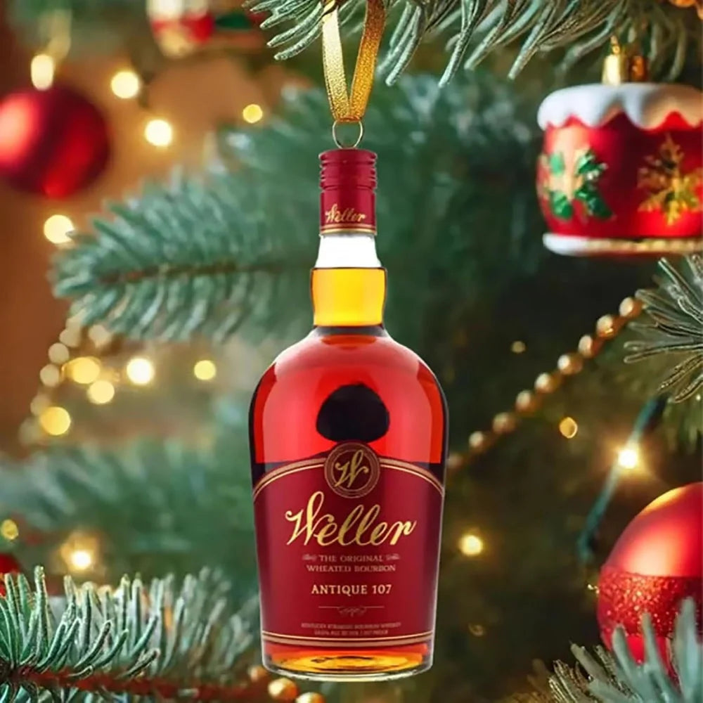 Advent Calendar Acrylic Bourbon Bottle Ornaments Set of 24