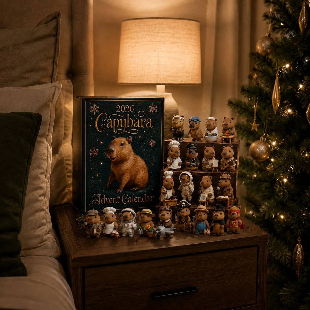 Advent Calendar Capybara 24-Day Christmas Countdown