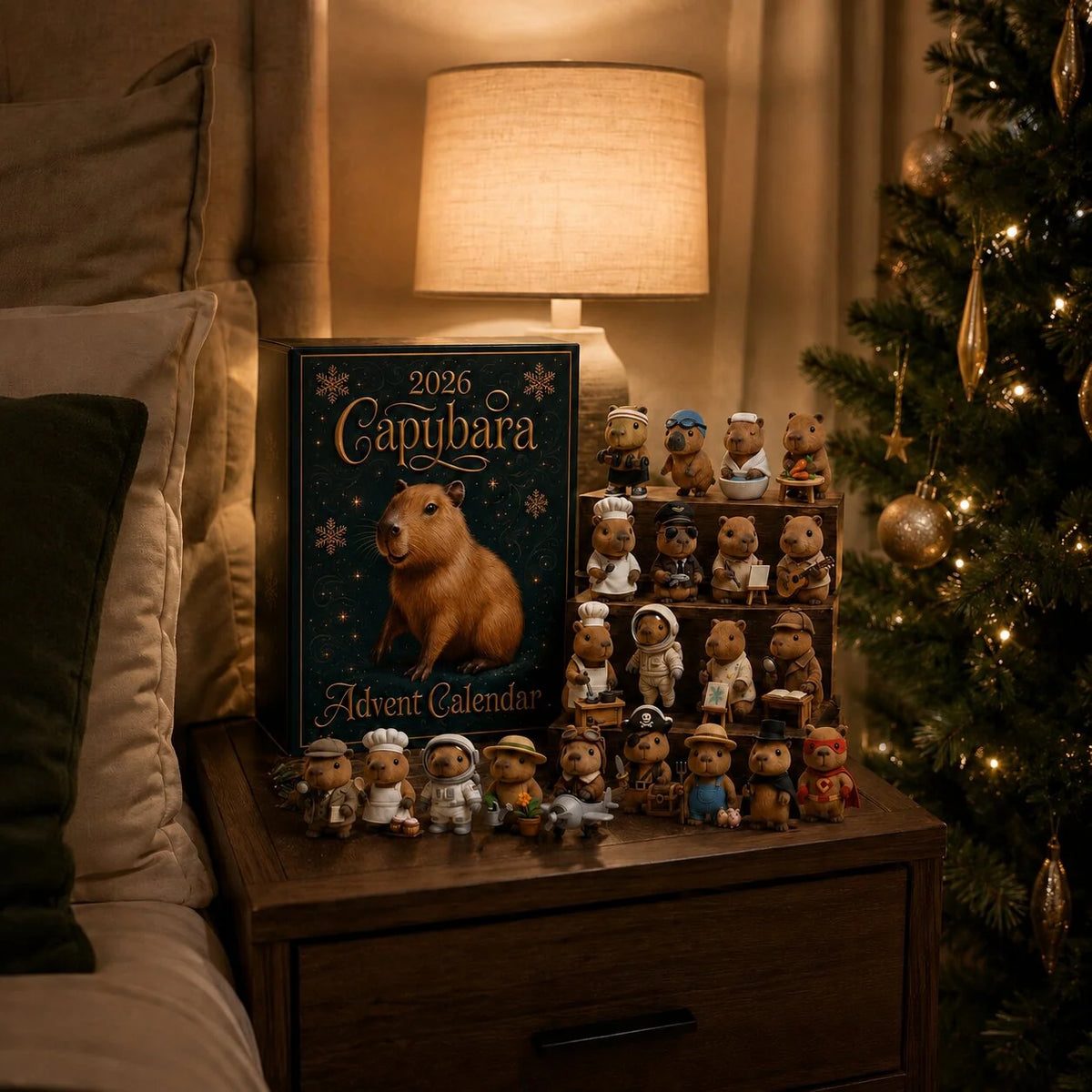 Advent Calendar Capybara-Themed 24 Surprises PVC Collectibles