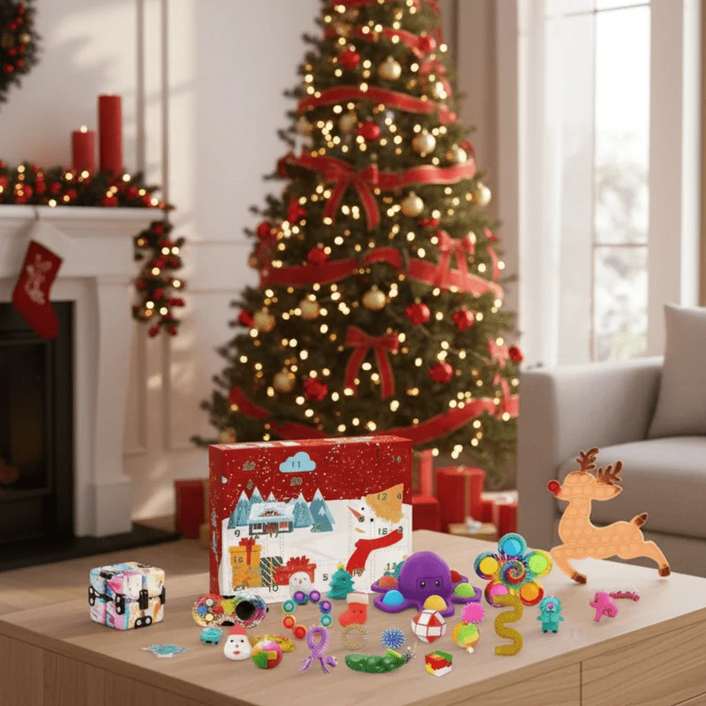 Advent Calendar Christmas Sensory Toys for Kids