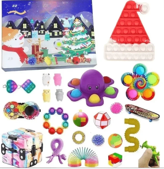 Advent Calendar Christmas Sensory Toys for Kids