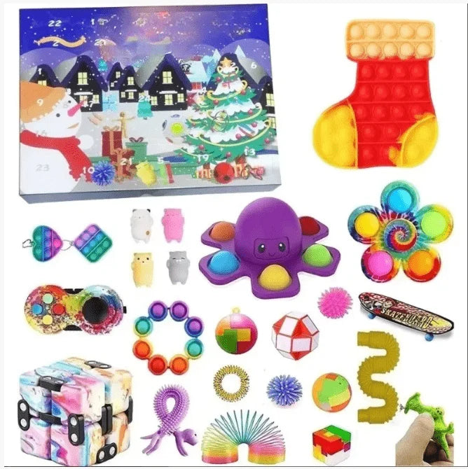 Advent Calendar Christmas Sensory Toys for Kids