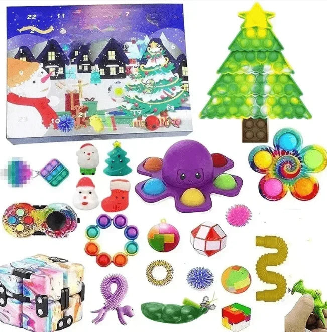 Advent Calendar Christmas Sensory Toys for Kids