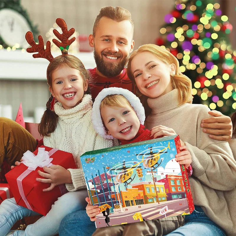 Advent Calendar Construction Vehicles & Play Board