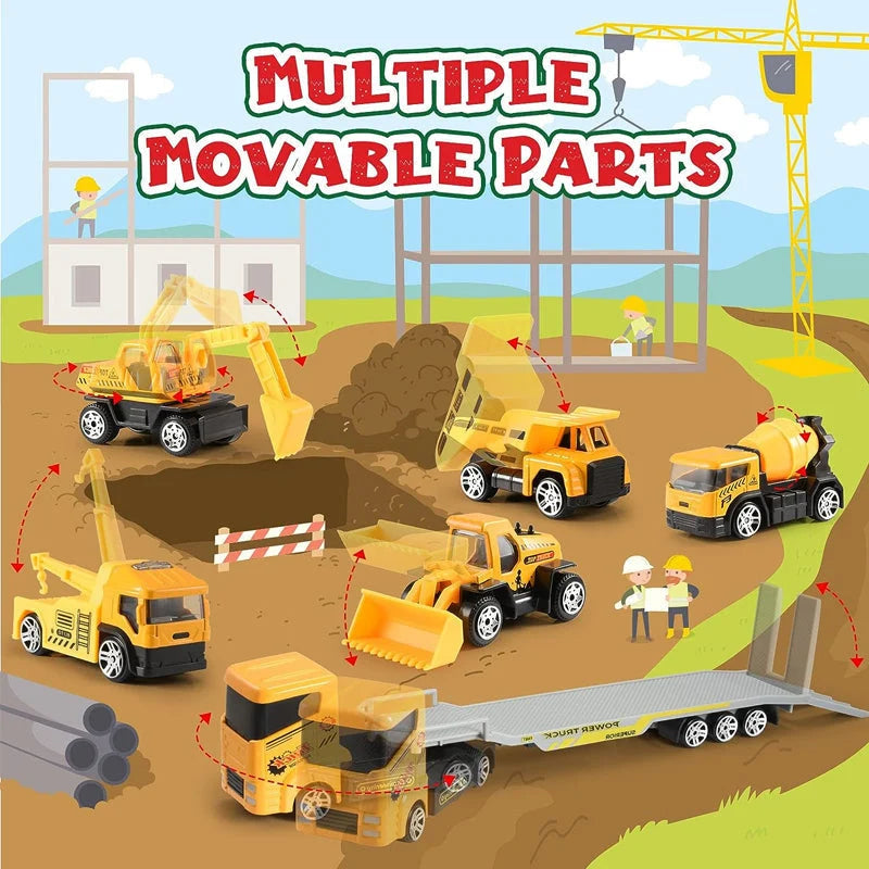 Advent Calendar Construction Vehicles & Play Board