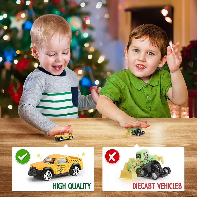 Advent Calendar Construction Vehicles & Play Board