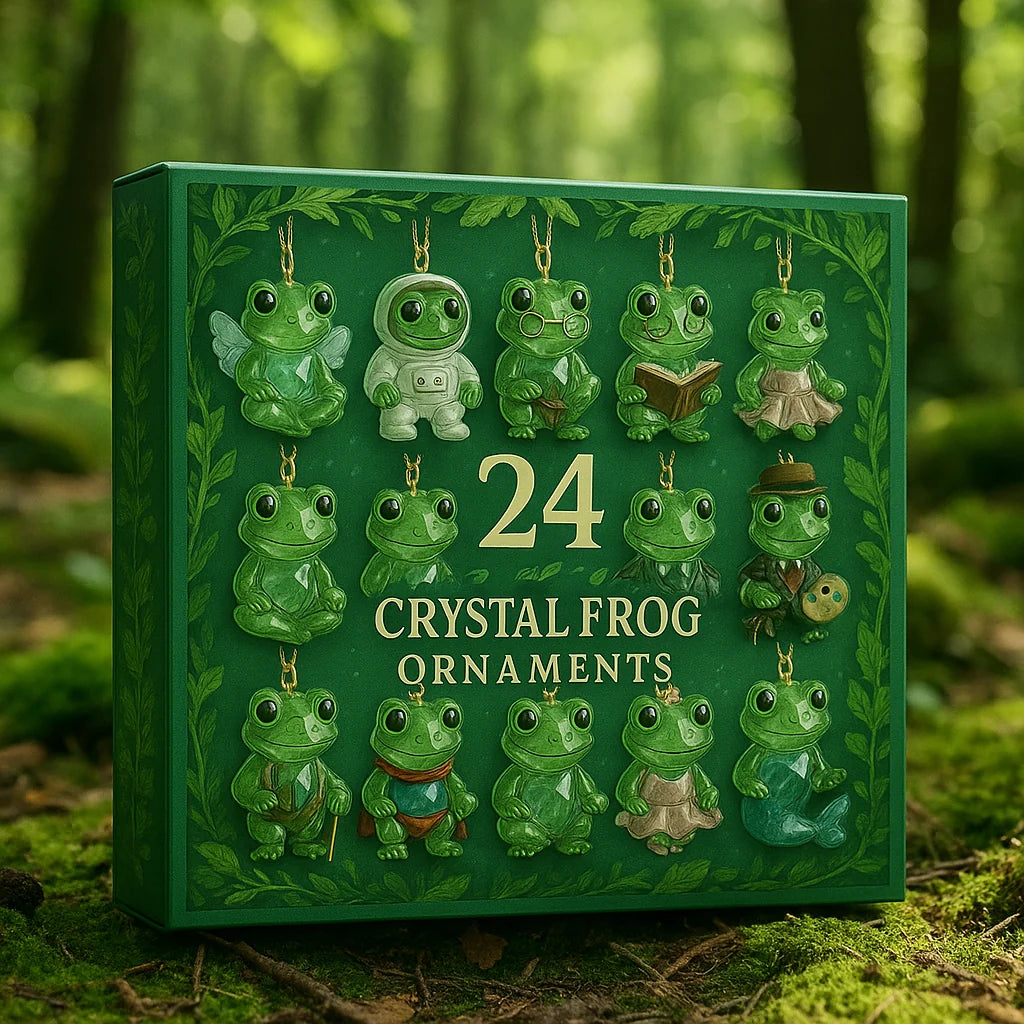 Advent Calendar Crystal Frog Ornaments Set of 24