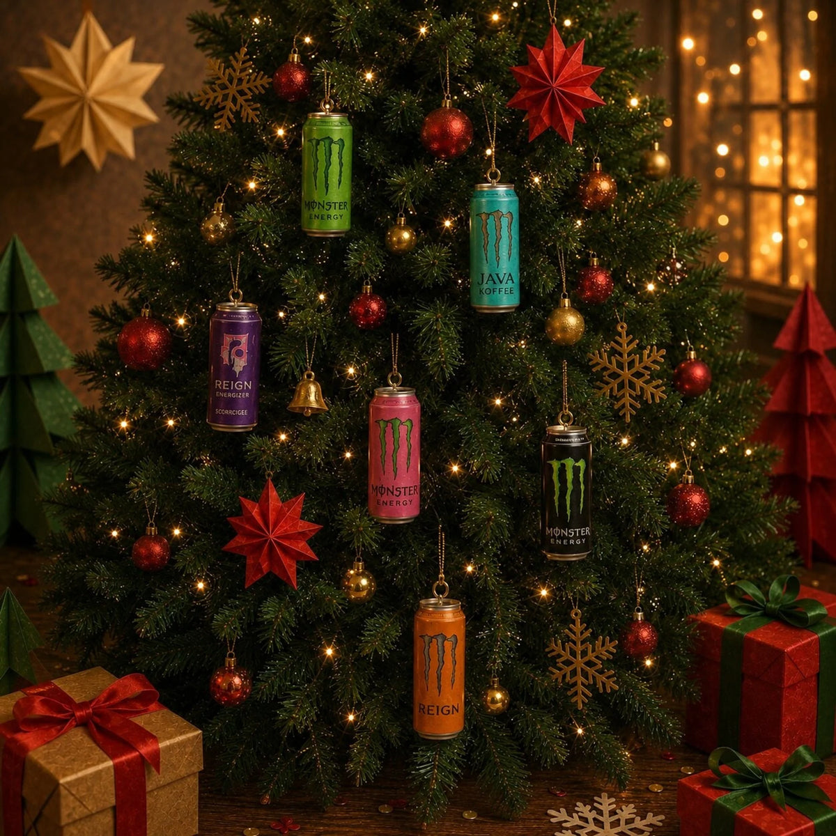 Advent Calendar Energy Drink-Inspired 24-Day Countdown Plastic