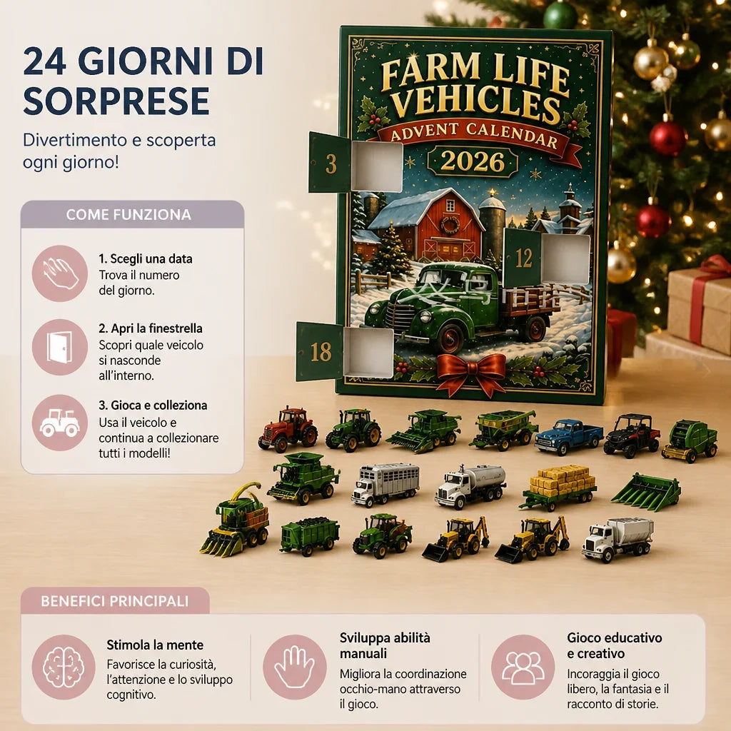 Advent Calendar Farm Vehicles & Machinery 24 Daily Surprises