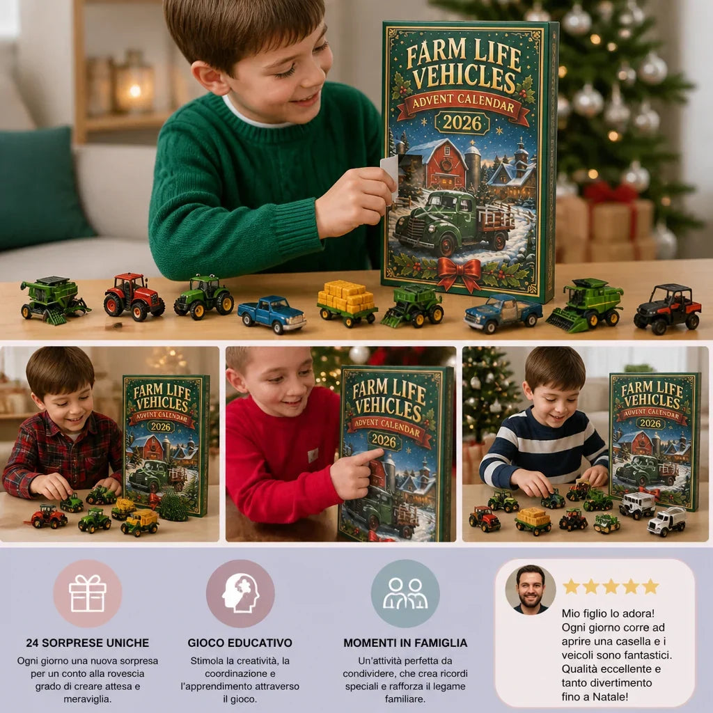 Advent Calendar Farm Vehicles & Machinery 24 Daily Surprises