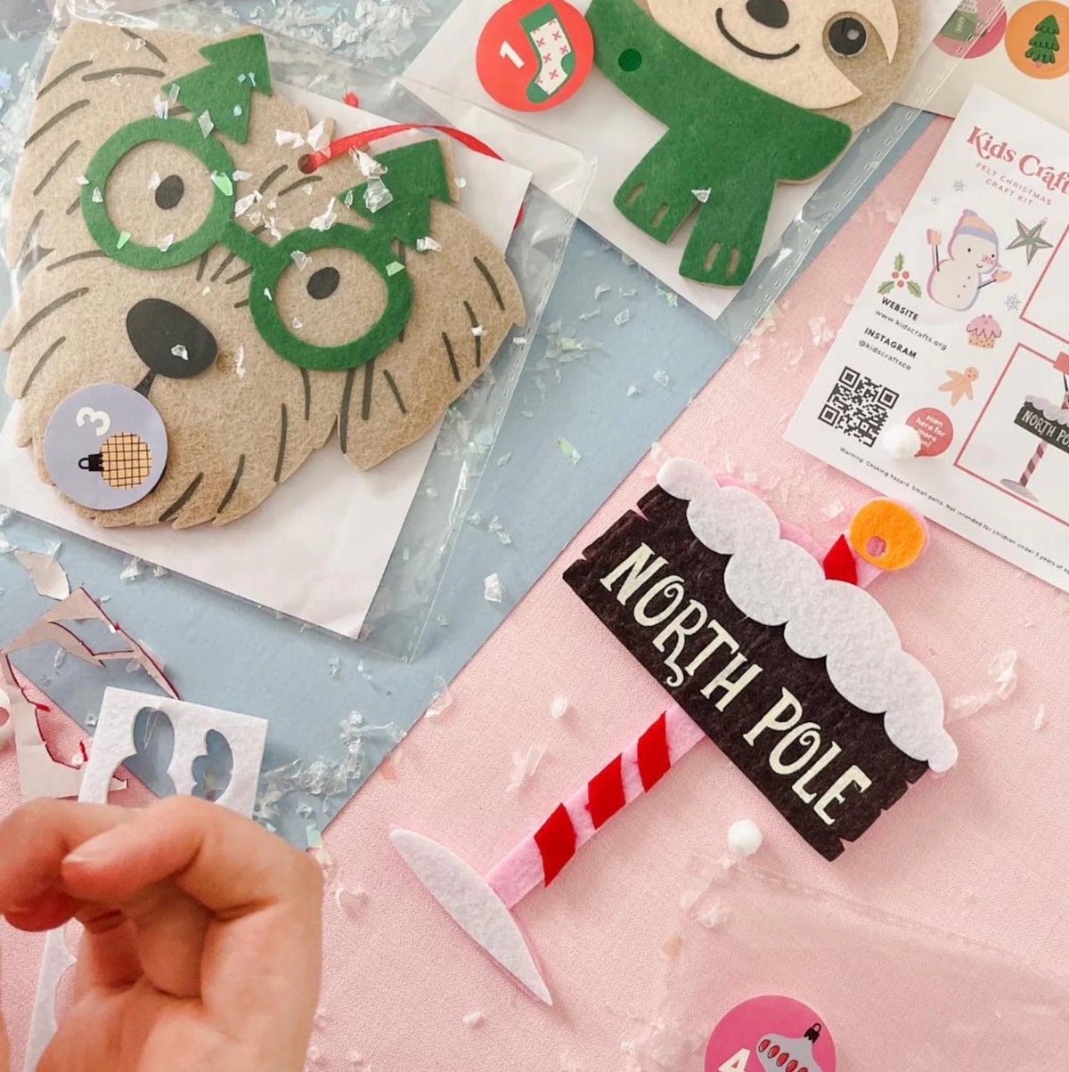 Advent Calendar Felt Ornament Craft Kit Set of 25