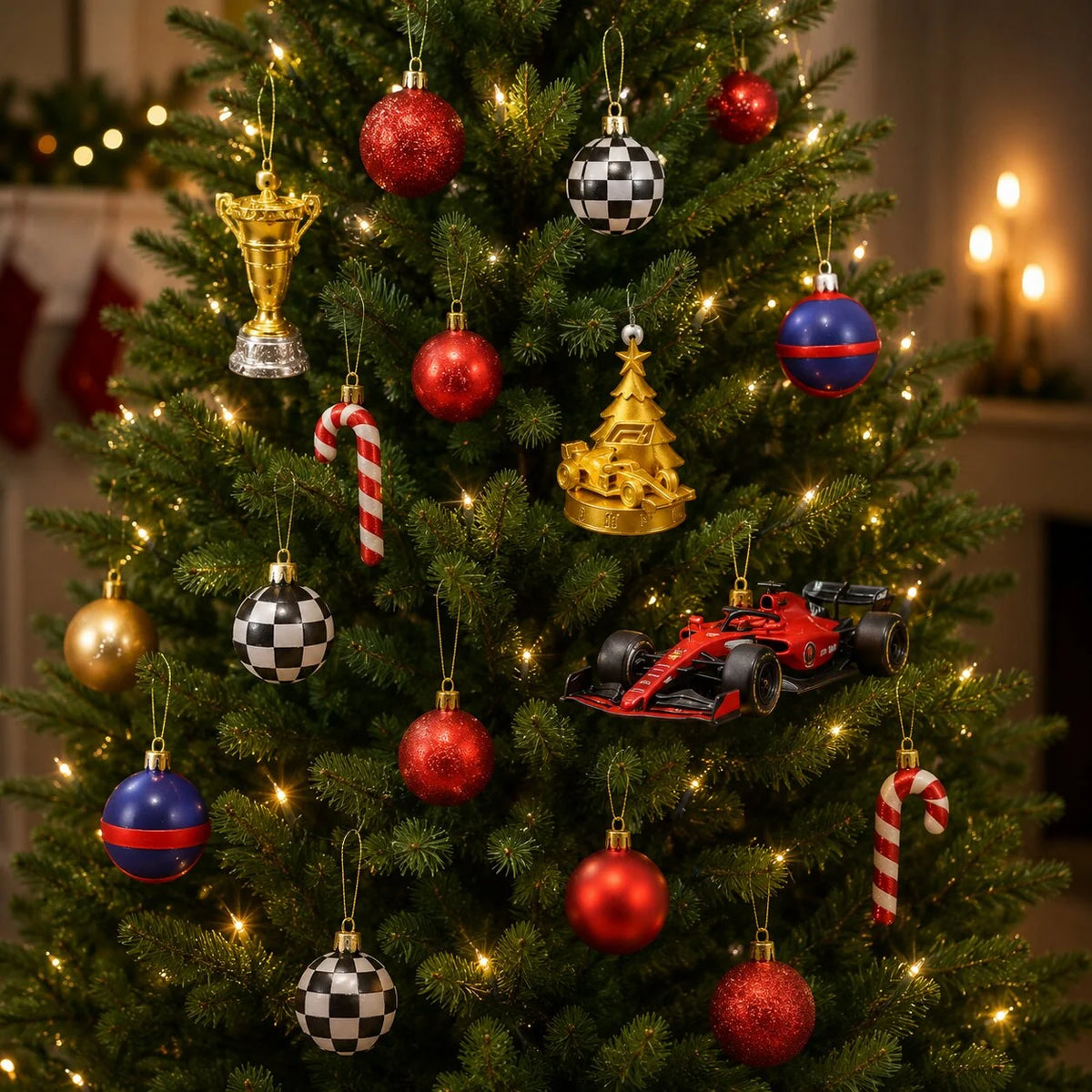 Advent Calendar Motorsport Designs 24 Surprises Plastic Decorations