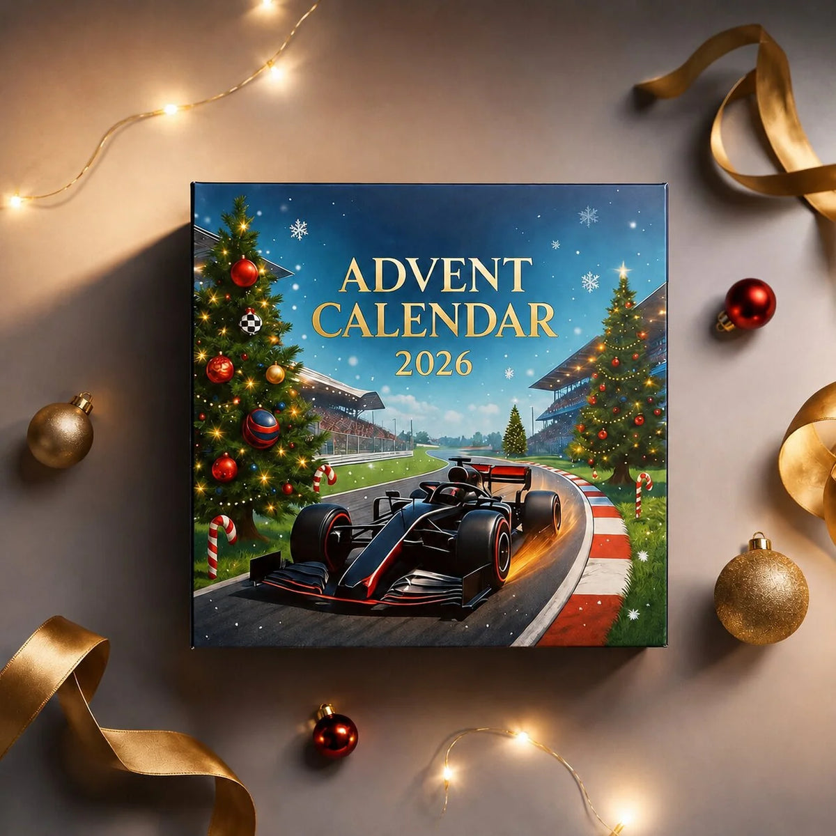Advent Calendar Motorsport Designs 24 Surprises Plastic Decorations