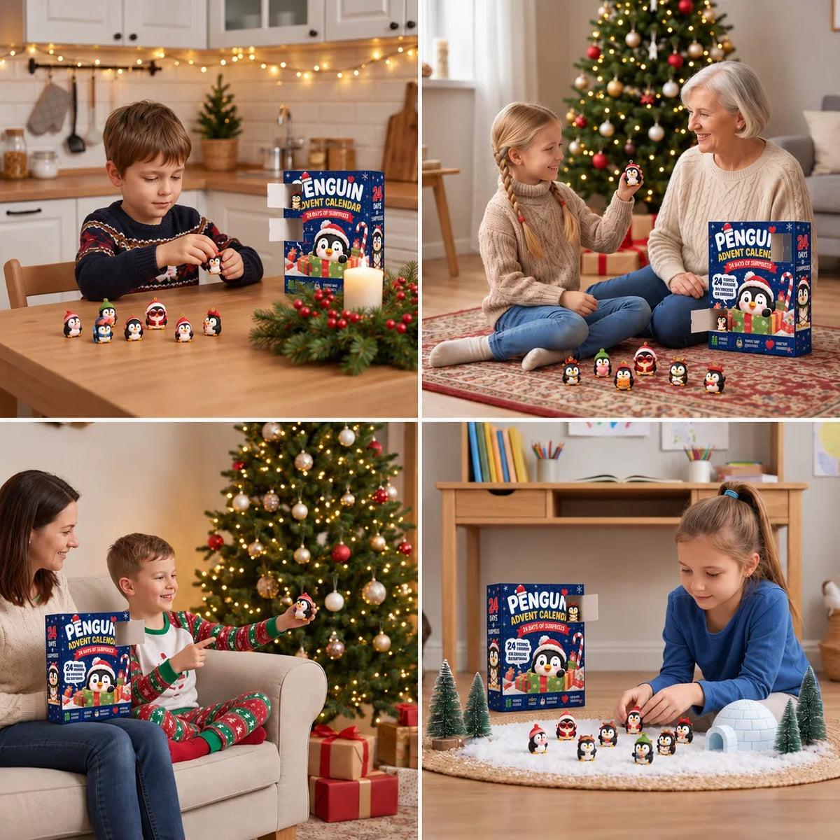 Advent Calendar Penguin Theme 24 Daily Surprises